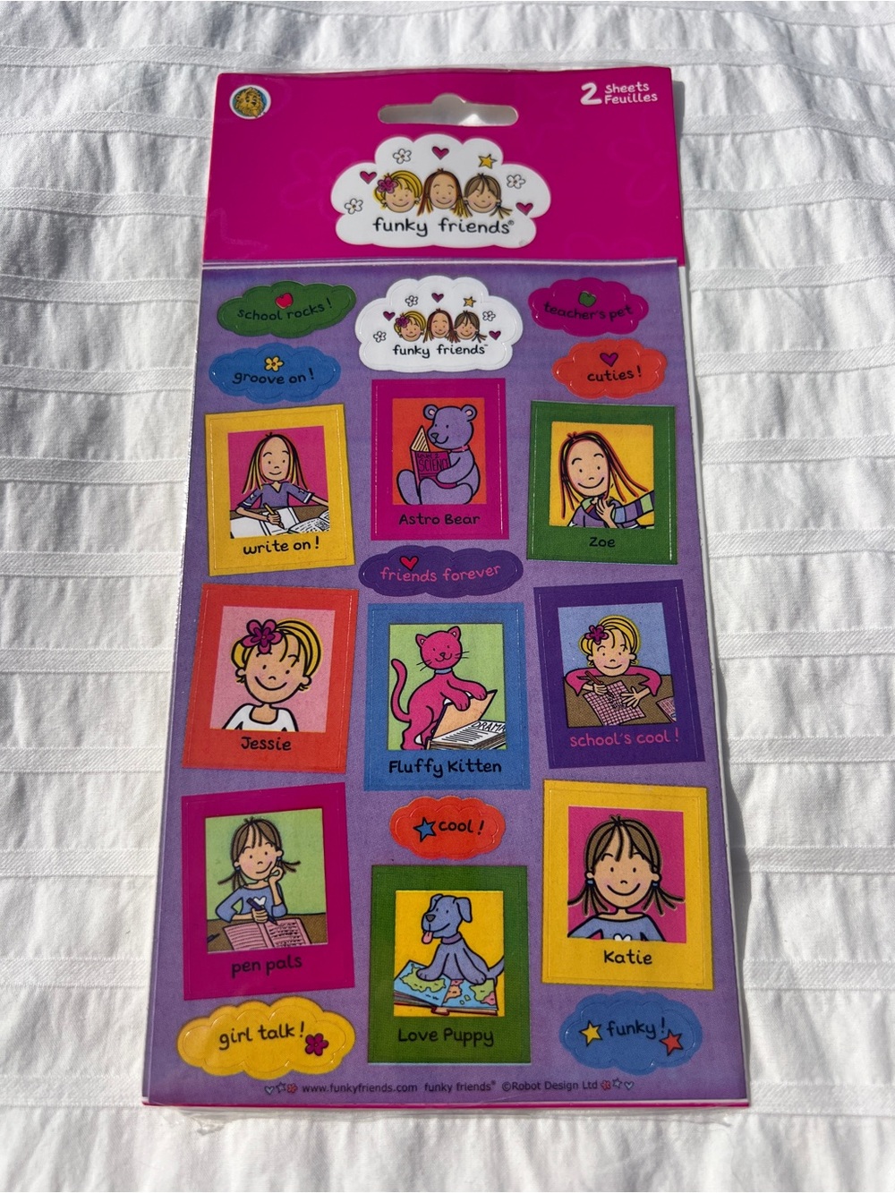 NWT VTG 90s Sandylion Funky Friends Stickers